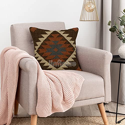 Housse de coussin en jute turque bohème faite main pour salon 45x45 - 2