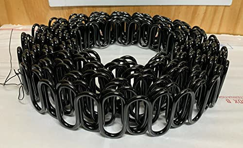 Galaxy Supply Inc. Zig Zag- Springs 9 Gauge 35 Feet for Furniture & Auto Upholstery, Plus Special Package 50 pcs 7 Holes Clip +40 pcs Stay Wire Clips + 20 feet of Springing Wire