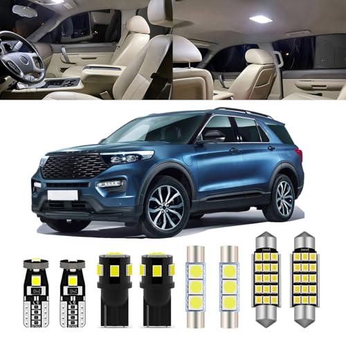 Kit LED interior blanco 6000K 11 piezas para Ford Explorer miniatura 1