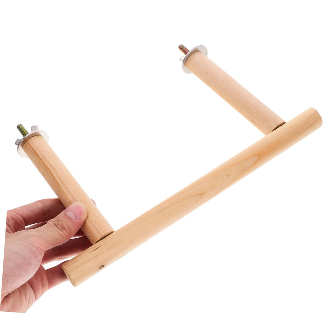 VANZACK 6pezzi Supporto Per Uccelli Legno Naturale Giocattolo Per Pappagalli e Calopsite Perch Per Voliera Esercizio e Riposo Sicuro Per Tuo Piume