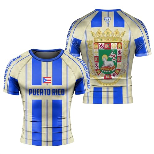 International Warrior Men's BJJ Rash Guard – Short Sleeve Compression Shirt for Jiu-Jitsu, Grappling & MMA