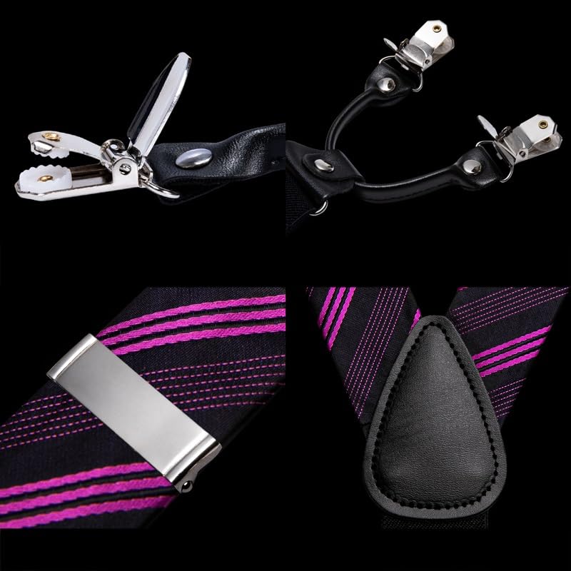 Set de Tirantes y Corbatín de Seda para Hombre miniatura 6