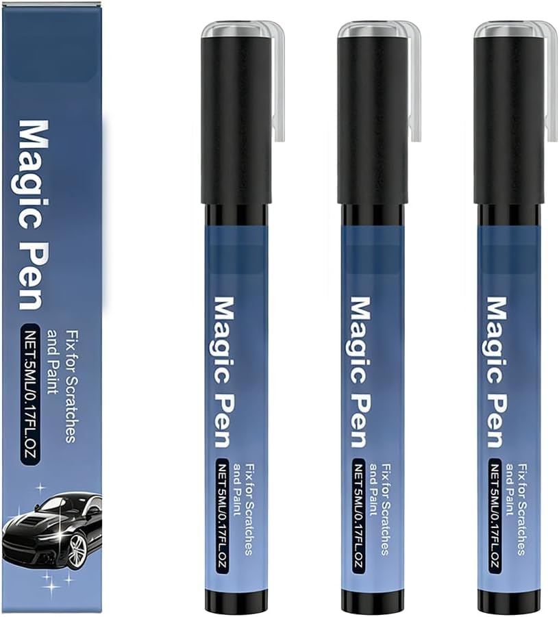 Image of Magic Car Scratch Remover Pen 2026 Car Paint Repair Pen, Portable Auto Scratch Remover for Garage and Home Use, Universal Vehicle Touch Up Pen for Drivers (3pcs)