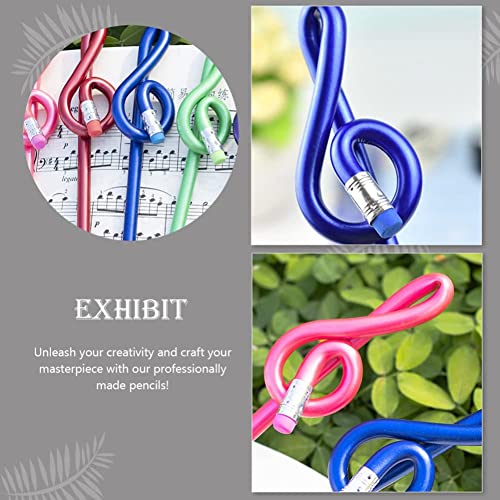 Lápices de colores musicales con goma, pack 24 miniatura 2