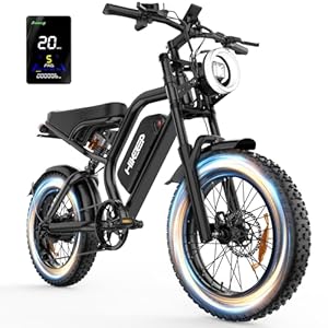 Electric Bike for Adults, 1500W Peak Dirt Bike, 20″x4.0″ Fat Tire Ebike, 48V 15.6Ah Battery 70 Miles (PAS), 7-Speed Electric Mountain Bike with UL2849 Certified