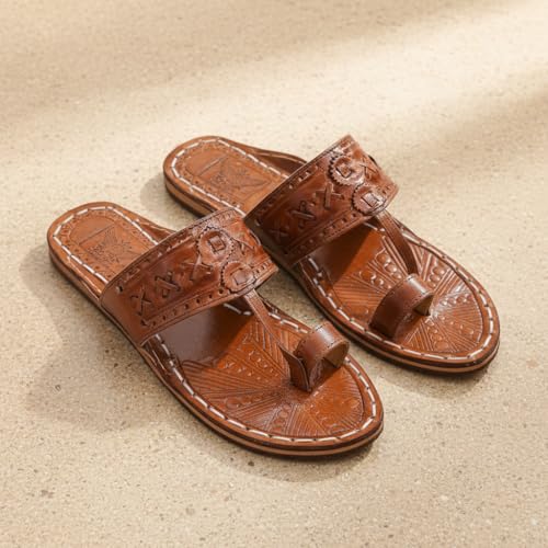 Image of Kolhapuri Chappal for Men|Kolhapuri Slippers for Men|Kolhapuri Shoes for Men|Leather Slippers for Men|Wedding Slippers for Men-B1