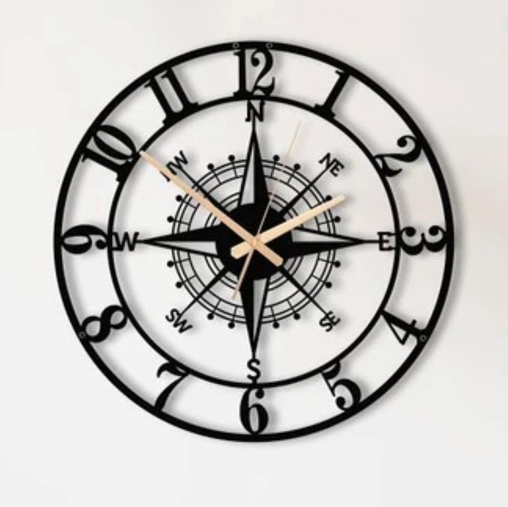 Designer Metal Wall Clock - Antique Style -12 Designer Metal Wall Clock - Antique Style -12