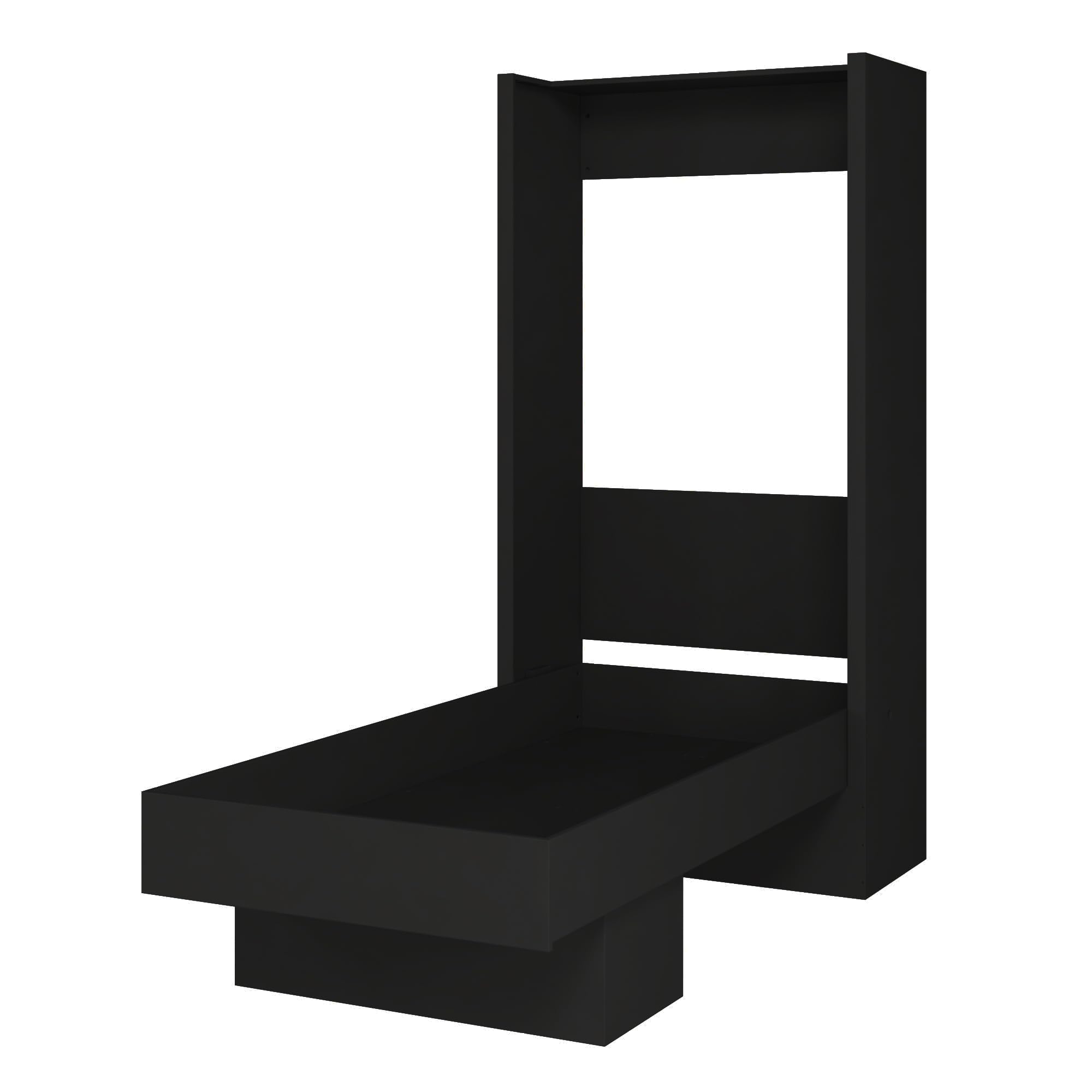 Amazon.com: Oakland Living Easy-Lift Twin Murphy Wall Bed in Black with ...