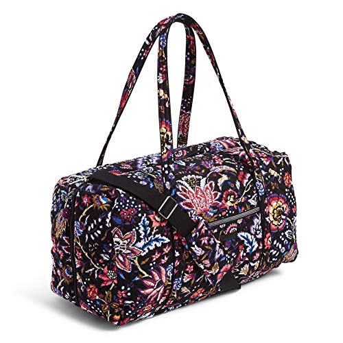 Vera Bradley Women's Signature Cotton Lay Flat Travel Duffel Travel Bag, Foxwood, One Size