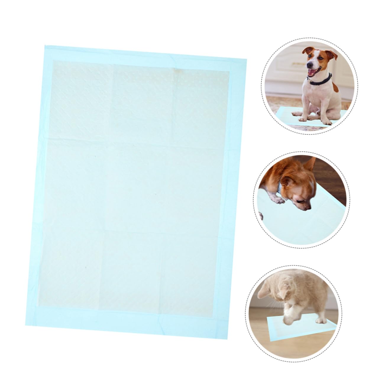 Toyvian 100pezzi Tappetini Assorbenti Per Domestici Traversine Ultra Assorbenti e Impermeabili Per Per Addestramento Indoor e Facile