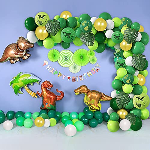 FINEVERNEK Set dinosaurusballonnen, voor verjaardagen, slinger, decoratie, voor jongens en meisjes - Image 6