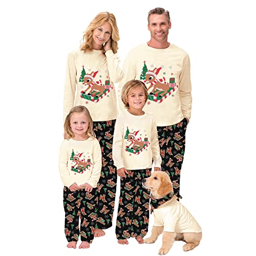 Pijamas de Navidad a juego para la familia, conjunto de pijamas de vacaciones, ropa de dormir para mujeres, hombres, niños y bebés, 630, L