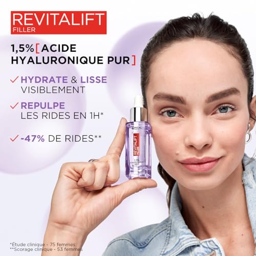 'oréal Paris Sérum Revitalift Filler Anti Rides Acide Hyaluronique 30ml + Sérum 12% Vitamine C Pure 30ml - vue 4