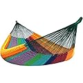 Sunnydaze Handwoven XXL Thick Cord Mayan Double Hammock for Outside - 625-Pound Capacity Heavy-Duty Outdoor Hammock - Multicolor