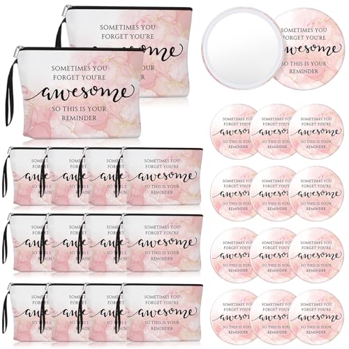 Beeveer 15 Sets Breast Cancer Awareness Accessories Pink Inspirational Gift
