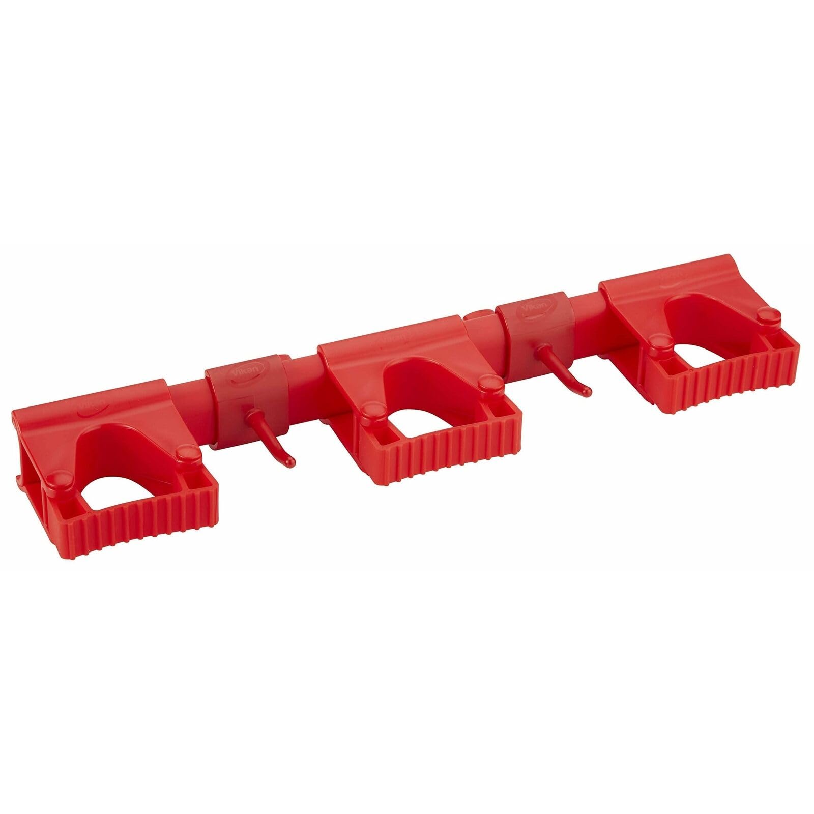 Vikan 10114 Sistema Sanitario Hi-Flex Staffa Da Parete, Rosso