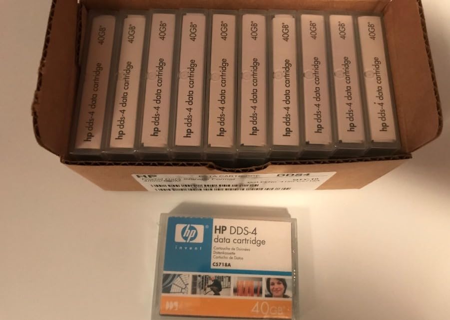C5718A DDS-4 Data Tape Cartridges 4mm 20GB/40GB 10pack