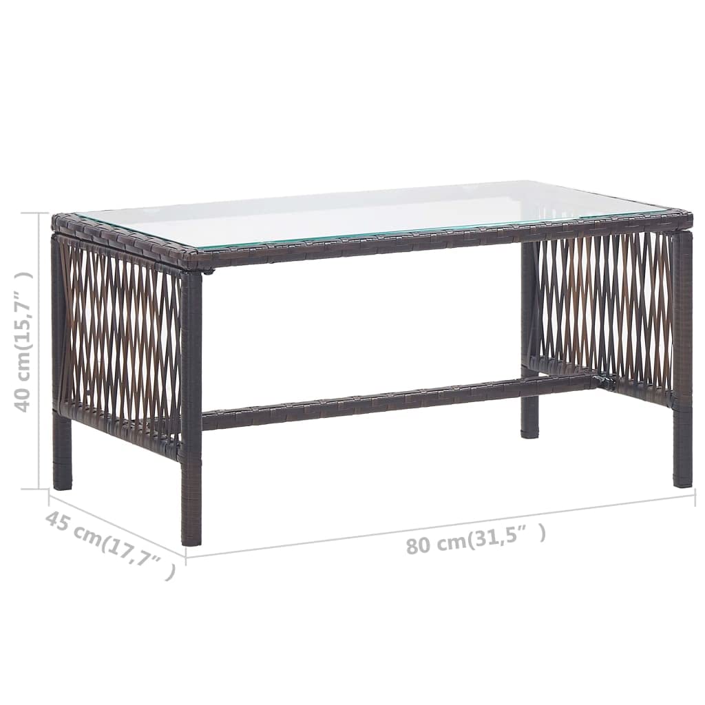 vidaXL Salon de Jardin 4 pcs avec Coussins Mobilier de Jardin Meubles d'Extérieur Mobilier de Patio Mobilier de Terrasse Résine Tressée Marron