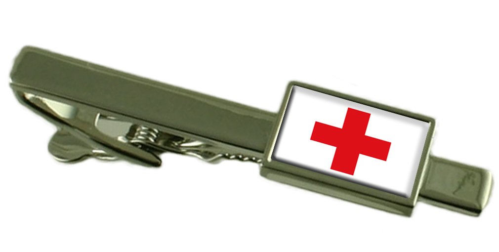Regalos de la Cruz Roja con clip de corbata de barra elegante y bolsa de presentación 3