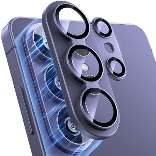 WSKEN for Samsung Galaxy S26 Ultra Camera Lens Protector - [Military Grade Shatterproof] Full Coverage Matte Alloy Tempered Glass Rear Camera Screen Protector for Galaxy S26 Ultra,Purple