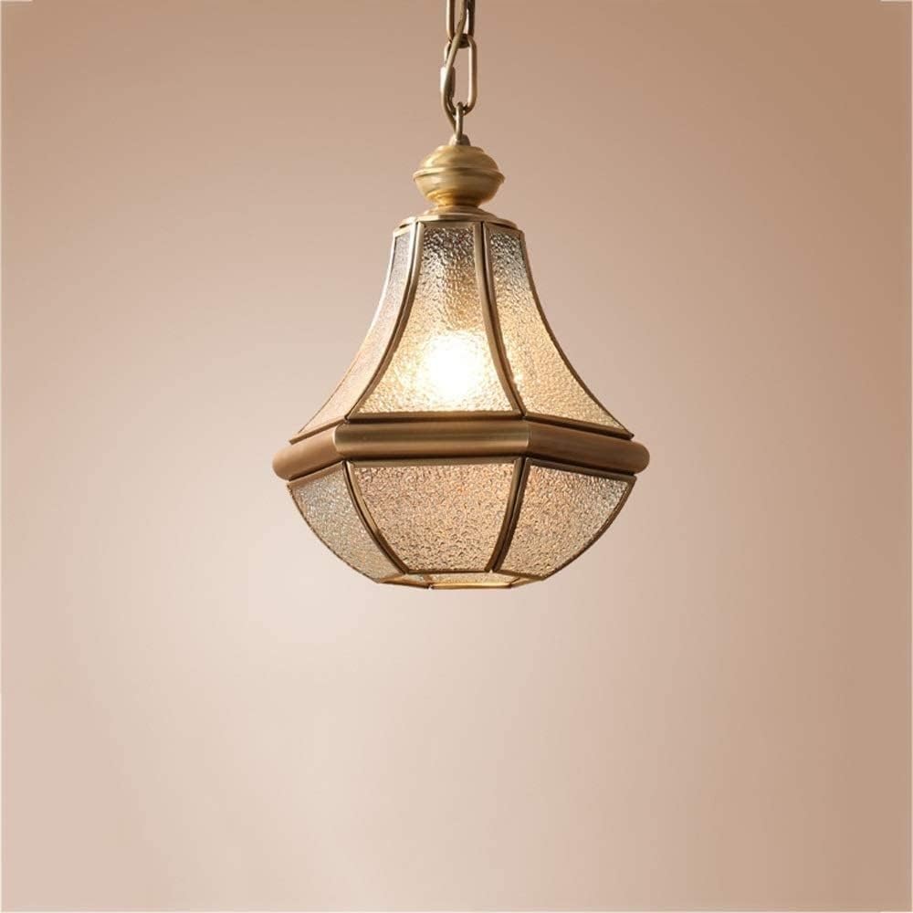 Lustre de restaurant en cuivre E27 avec suspension ajustable