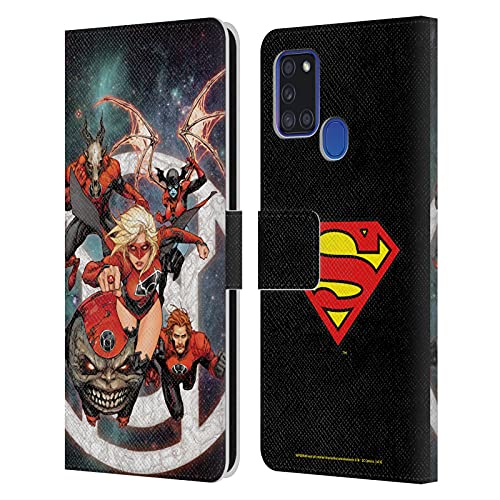 Head Case Designs Officially Licensed Superman DC Comics New 52#30 Supergirl Comic Art Leather Wallet Case Compatible with Samsung Galaxy A21s (2020)