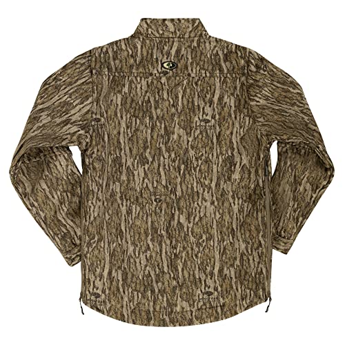 Image of Mossy Oak Sherpa Fleece Lined Camo Hunting Jacket for Men