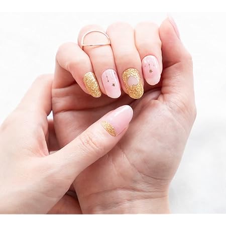 Amazon Beautyavenue ガーリーグリッターピンク リアルジェルネイルシール Beautyavenue ビューティアベニュー シール ステッカー 通販