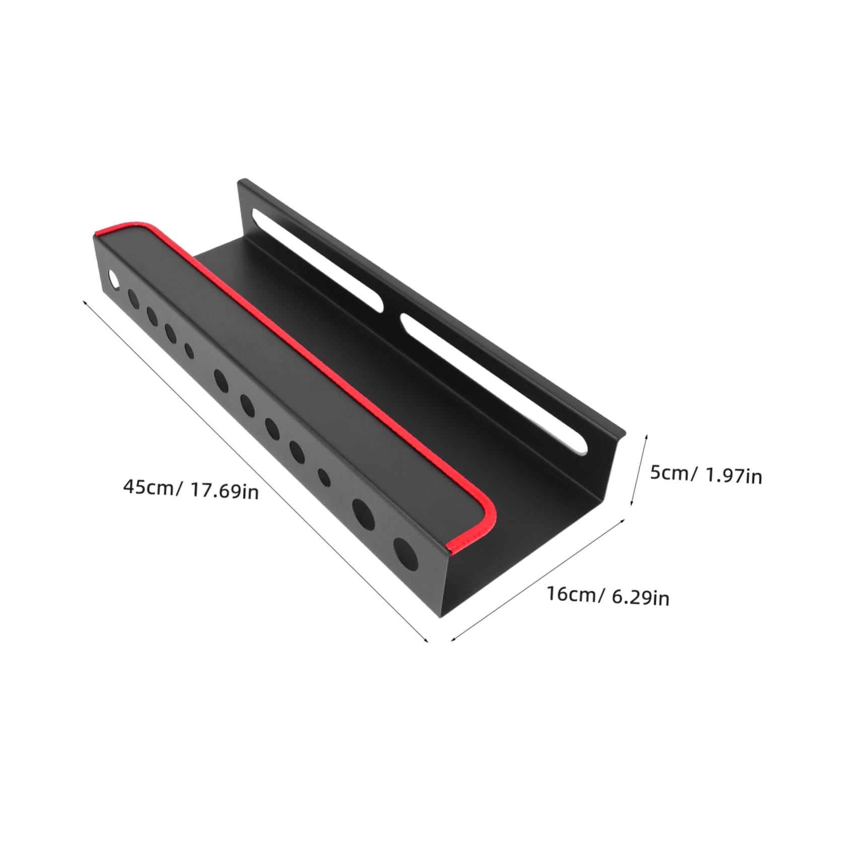 OUNONA Car Detailing Holder Wall-Mounted Brush Rack Spray Bottle Hanger Storage Rack for Auto Cleaning Tools Carbon Steel Constructi