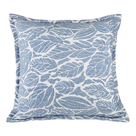 Klear Vu Chenille Textured Decorative Toss Pillow Covers Katelyn 20"x 20" Standard Size, Set of 2, Blue Cover