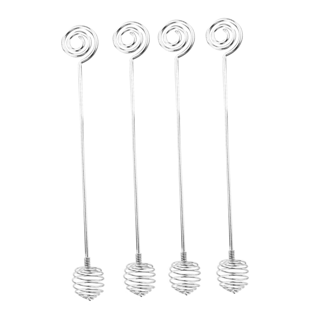 STOBAZA 4Pcs Stainless Steel Honey Stirring Rods Honey Dipper Sticks for Tea and Easy to Clean for Home Use