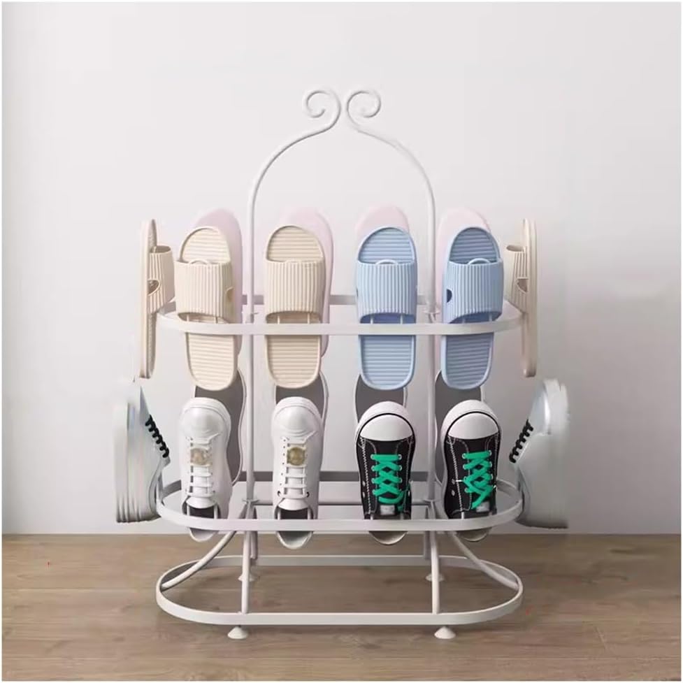 Nizat Tower Shoe Rack - Metal Hanging Shoe Storage Shelf for Space-Saving Organization, Stylish Design for Home, Entryway, and Closet - Efficient Shoe Organizer.