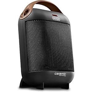 delonghi radiateur céramique hfx30c18.ag | chauffage mobile pour un apport de chaleur rapide et sélectif | 2 niveaux de puissance | fonction antigel | puissance 1 800 w, gris (anthracite)