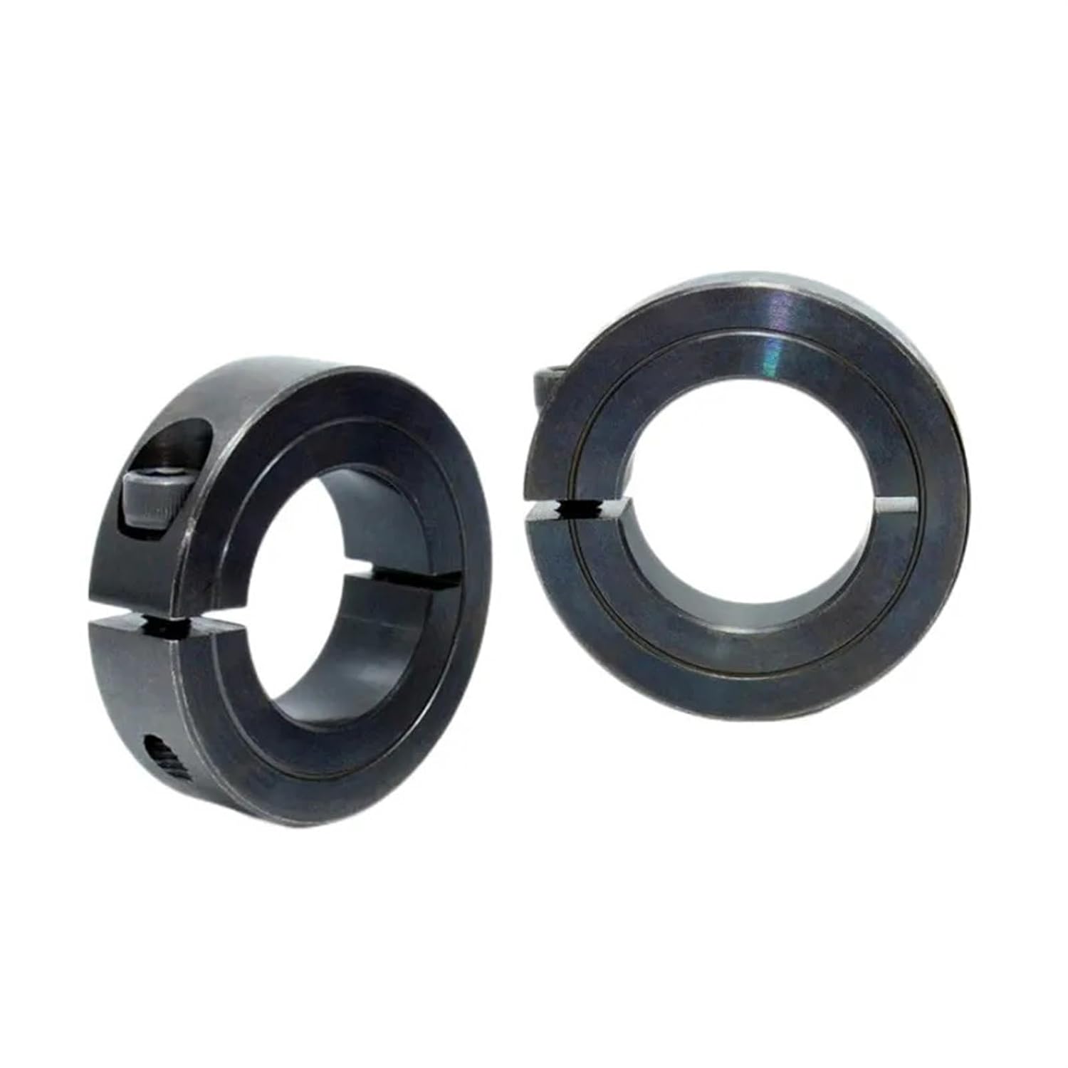 1pcs Carbon Steel Fixing Ring 45 Opening Sleeve Retaining Optical Axis Inner Diameter 3 4 5 6 8 10 12 16 18 20 22 25 30 to 80mm(35-57-15mm)