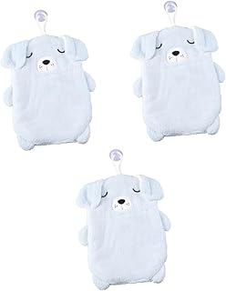 Toyvian 3 Peças De Panos Infantis Para Pendurar Toalhas De Mão De Pelúcia Toalhas De Mão De Microfibra Toalha De Banho De Microfibra Toalha De Banho Para Bebês Toalha De Lã Coral Toalha