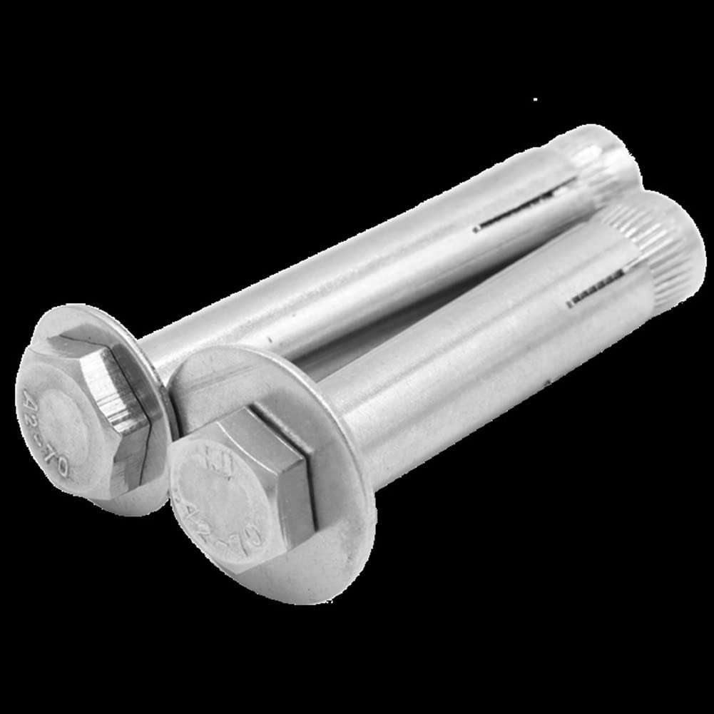 Pernos de expansión, expansión, pernos de anclaje de tornillo, con perno hexagonal for soporte, sujetador de conexión, aire acondicionado, tornillo de fijación de pared, pernos de anclaje (M12X60 1 pi