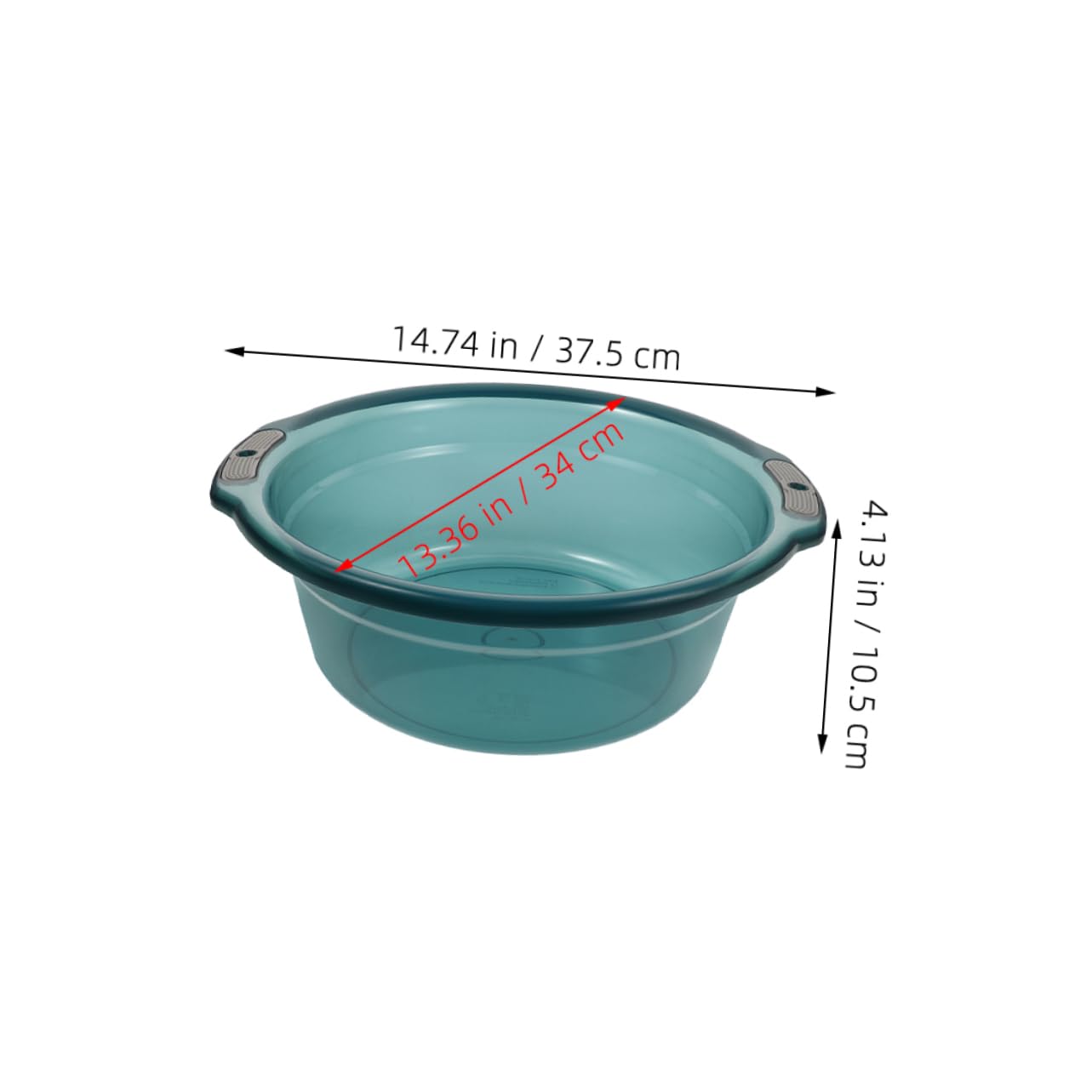 Didiseaon 2pcs Foot Wash Basin Spa Large Foot Soaking Tub Round Plastic Foot Bath Basin Dish Tub for Laundry Hand Wash