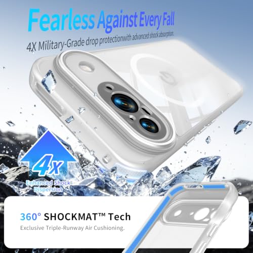 Image of Magnetic Case with Clear Back for Google Pixel 9, Fit for MagSafe