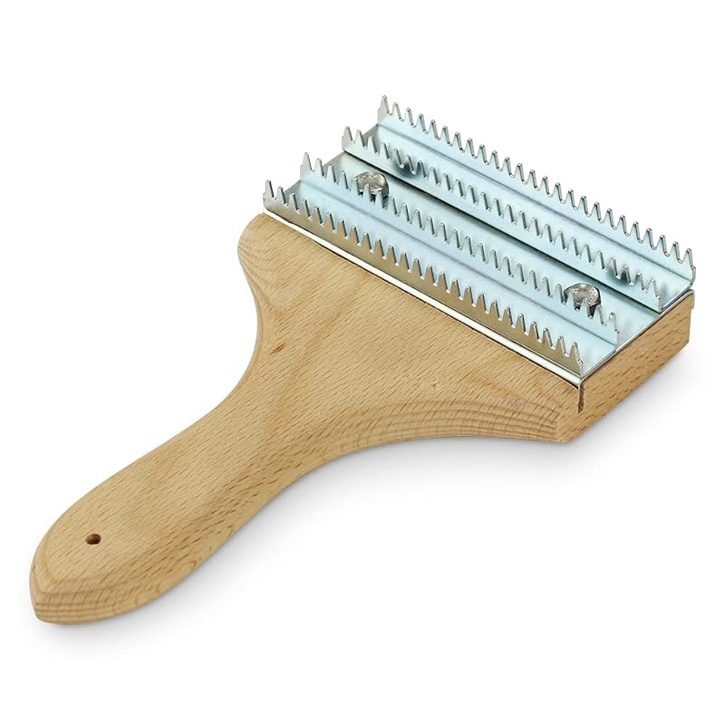 Raspador para Roda de Polimento BHA com Cabo de Madeira de 20,3 cm para Remoção de Massa e Rouge