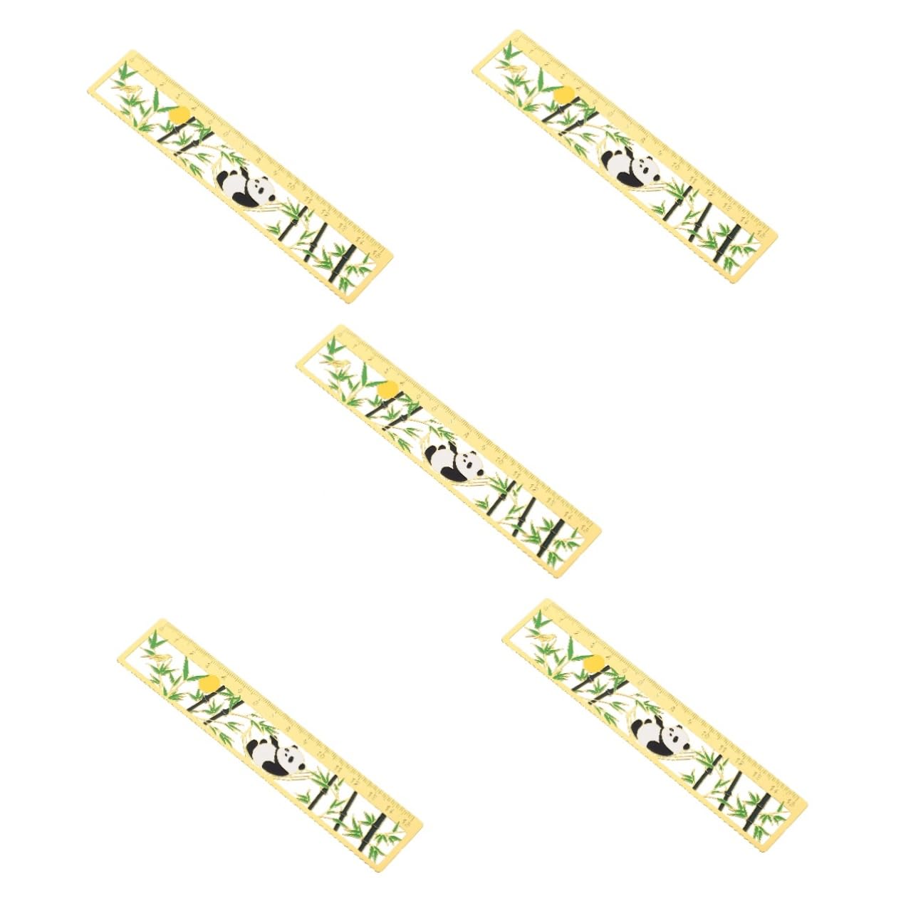 SHINEOFI 5piezas Marcador De Página Decorativo De Metal Regla De Adorno Para y Regla De Diseño Elegante