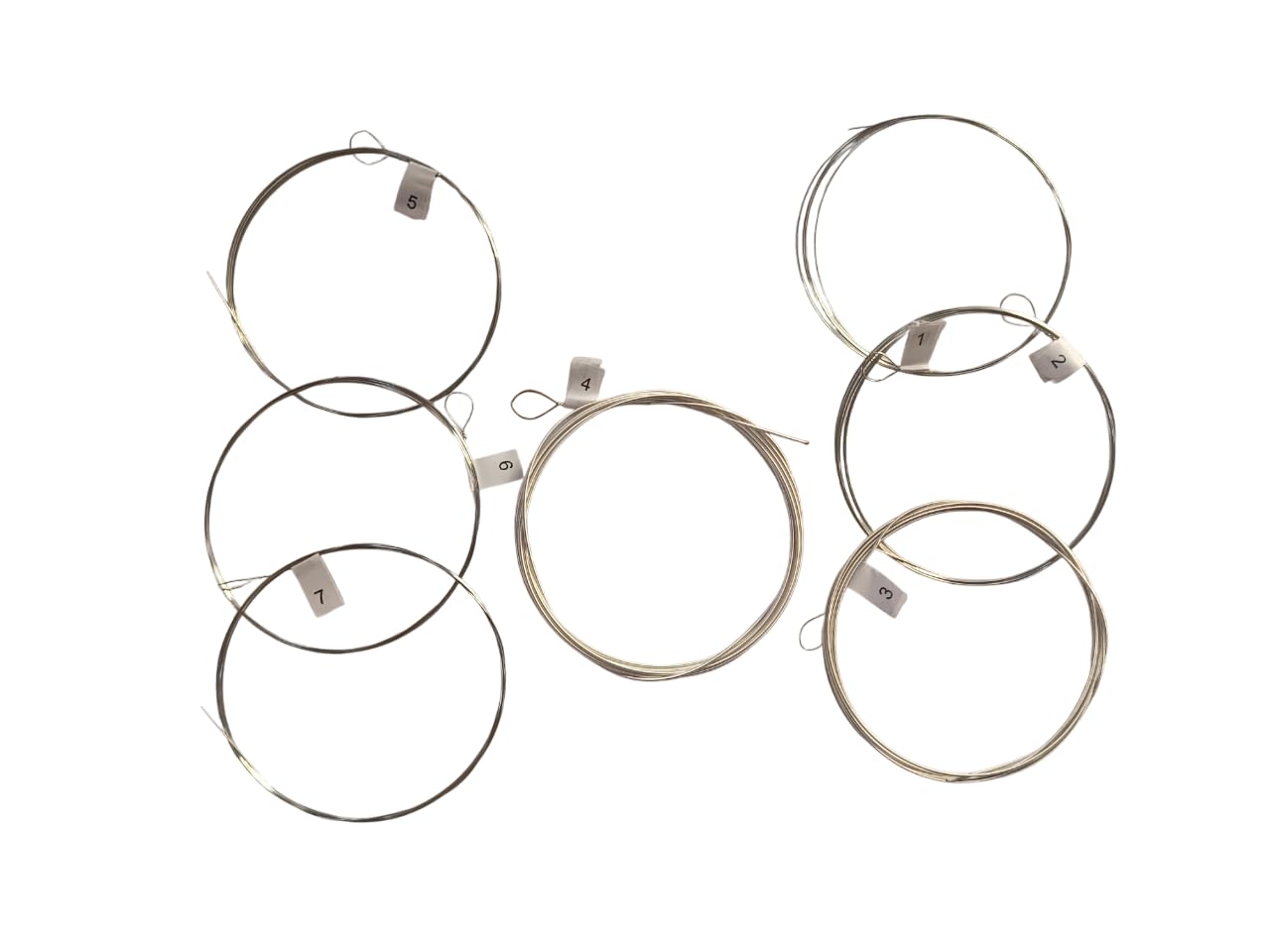 BHAVICREATION Karuna Steel Cornet Saraswati Veena Complete Strings Set | Full Replacement 7 String Pack for Traditional Indian Veena Practice and Performance | Musical Instrument Parts and Accessories - Image 4 thumbnail