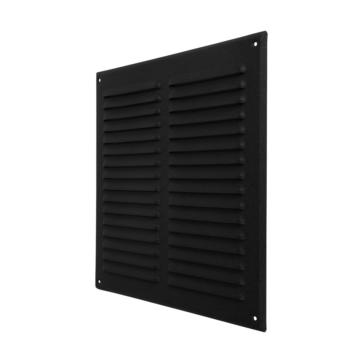Repa Market 295 x 295 mm Black Wall Vent Cover with Screen Mesh - Indoor, Outdoor Soffit Vents - External Vent Cover - Ventilation Grilles, Metal Air Vent Covers for Walls, HVAC, Tumble Dryer Vent