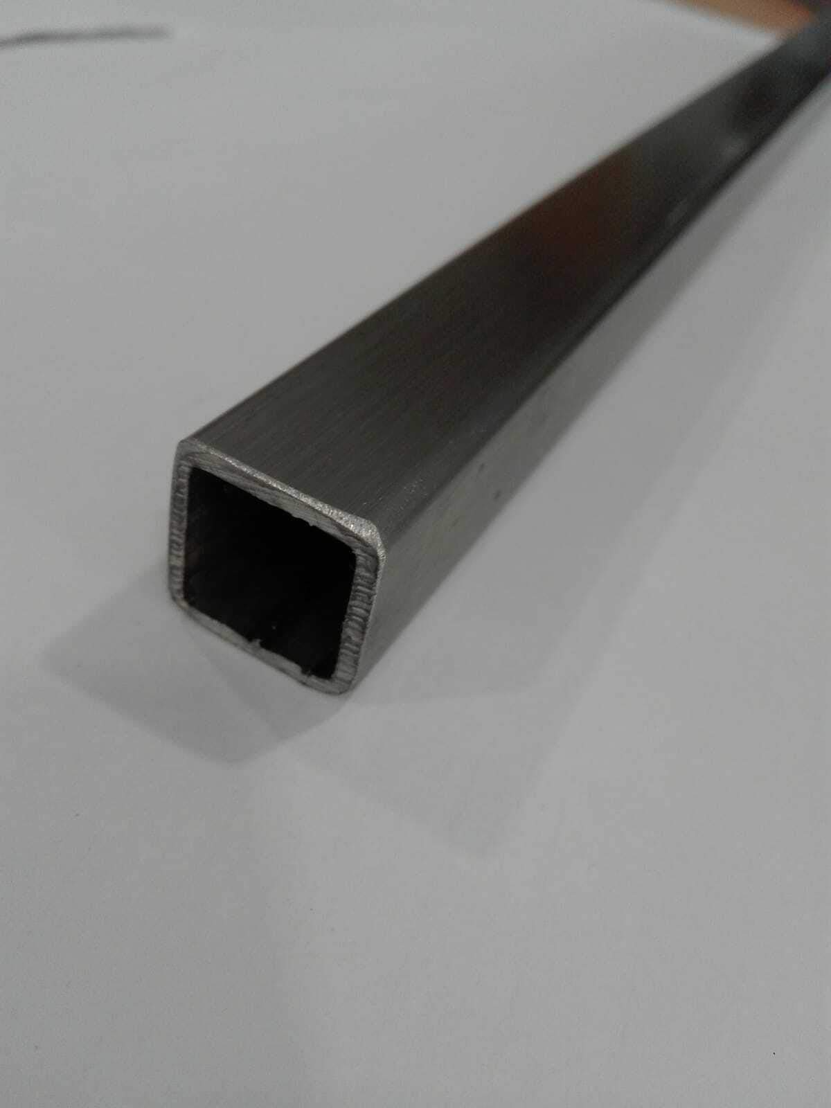 Tubo quadro 15x15x2 in acciaio inox AISI 304L barca corrimano (1, 120 cm)