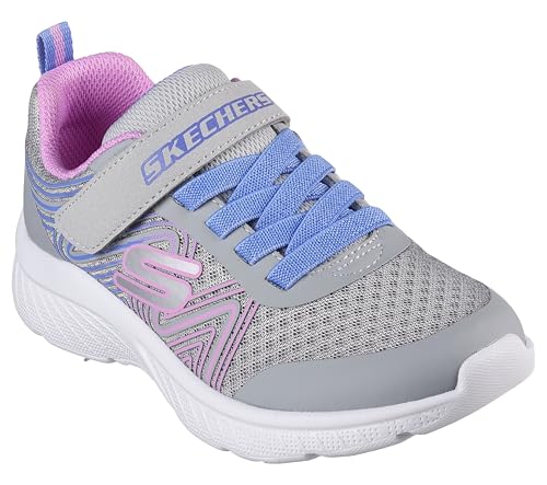 Image of Skechers Girls' Microspec Swirl Sweet | Casual, Lightweight, Machine Washable, Cushioned Insole