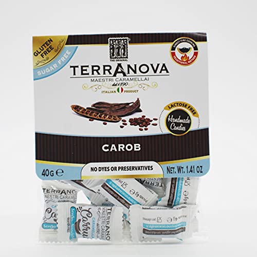 SICILIA BEDDA CAPACI Bonbons 100% artisanaux sans Gluten, Disponibles en de Nombreux parfums, 40 g - Caroube sans Sucre