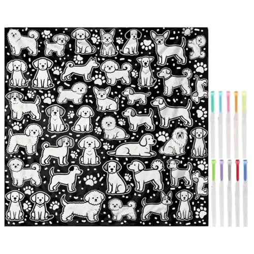 Couverture pour chats et chiens DIY à colorier, l'idée cadeau idéale