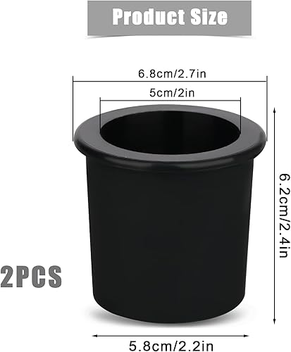 Miniatura 2 de AIEX 2 anillos de agujero para sombrilla de mesa, cono de paraguas de silicona para mesa de patio, cubierta suave para mesa de terraza, sombrilla