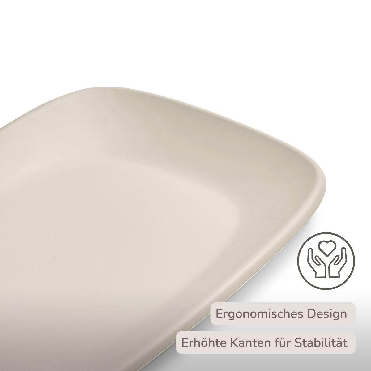 Nattou Wickelauflage - Wickelauflage Abwaschbar und wasserdicht auf PU-Schaum - Leicht und weich Baby Wickelunterlage - Wickelunterlage mit erhöhten Rändern - 50x70 cm - Tonfarben