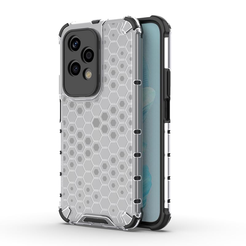 Image of Plastic Bumper Back Case Cover for Honor 200 Lite (Transparent)