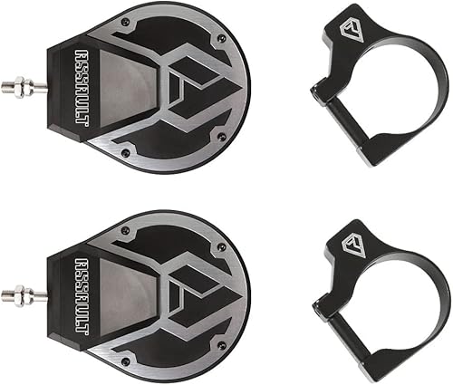 Assault Industries 101005SM07211 Espejo lateral convexo Sidewinder negro crudo de 1.5"